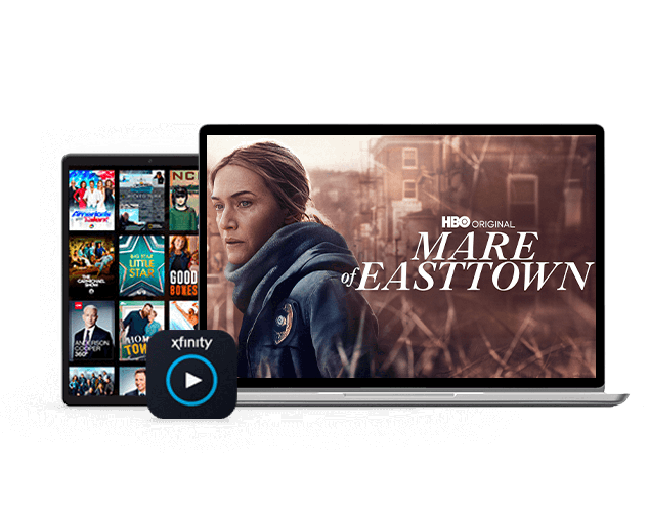 Tablet and laptop with HBO